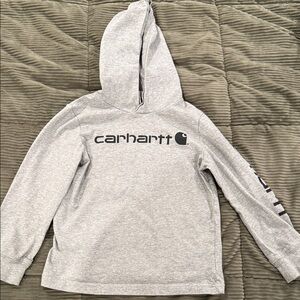 Carhartt Kids Light Gray long sleeve with hood